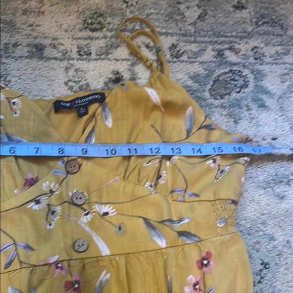 One Clothing Yellow Midi Floral Sundress - Picture 9 of 14